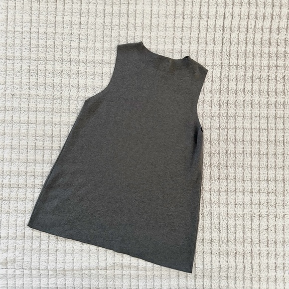 Eileen Fisher The Icons Sleeveless Tunic Wool Ash - Picture 4 of 6
